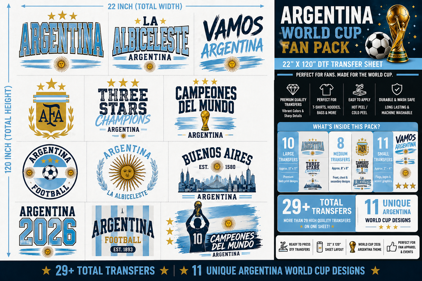 Argentina World Cup Fan Pack