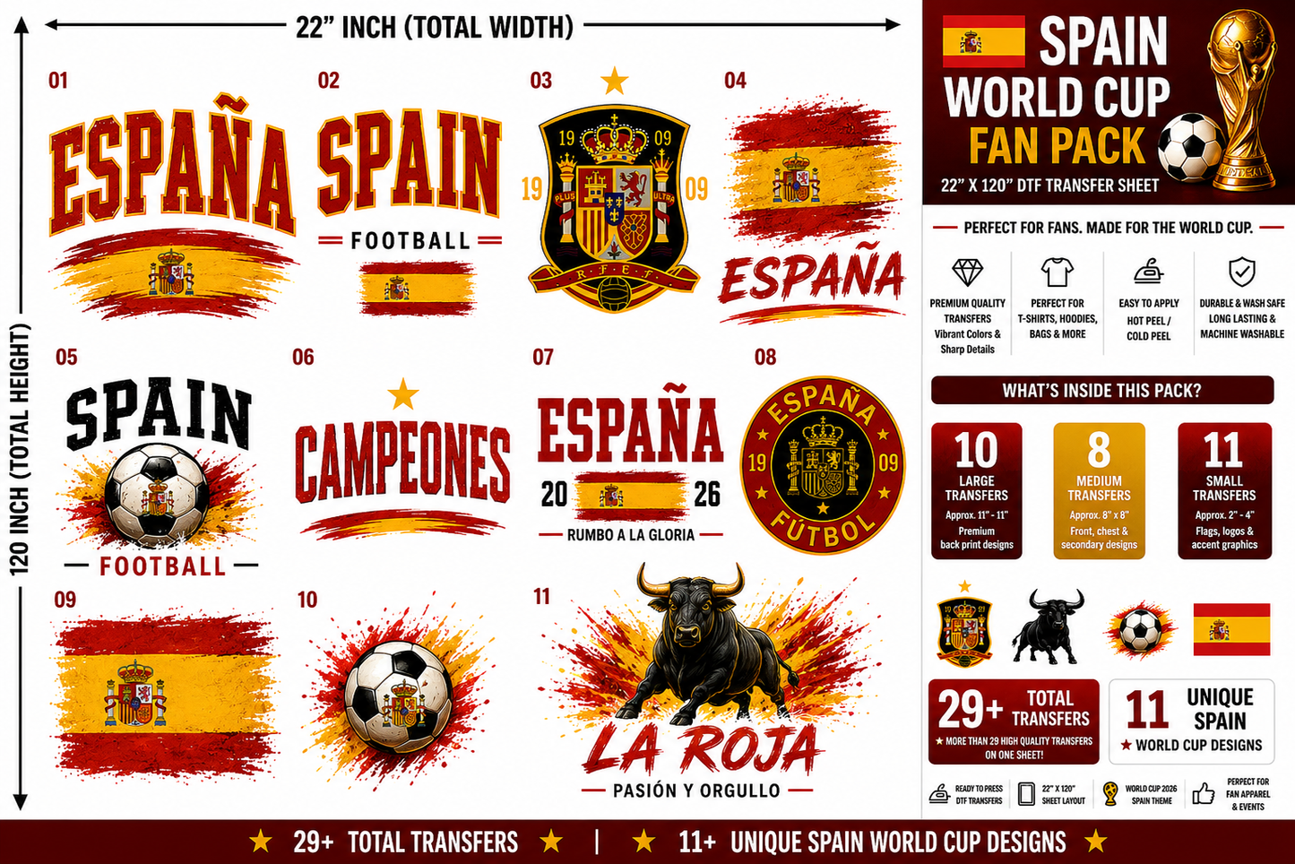 Spain World Cup Fan Pack