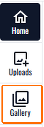 Gallery tab in the builder